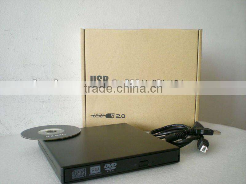 USB2.0 DVD RW DVD Rewriter Eight Colors Available Orange