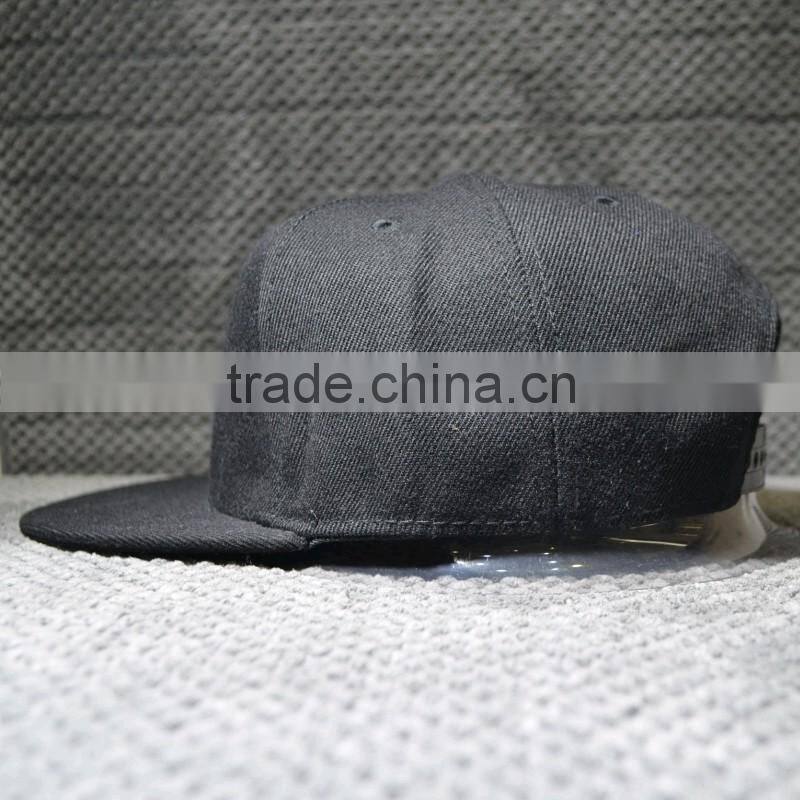 custom blank flat brim 5 panel snapback cap/hat