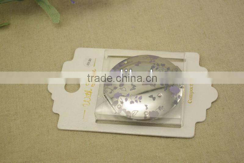 butterfly logo folding cosmetic mirror for gift