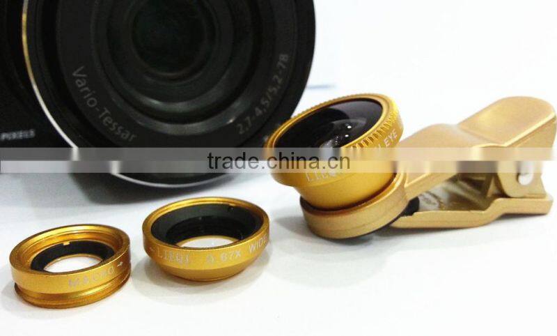 High Quality Fisheye Wide Angle Marco With Universal Clips Back Camera Lens For Samsung Galaxy S2