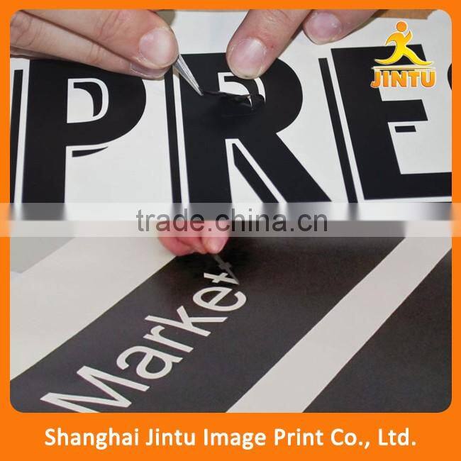 Custom removable kiss cut vinyl sticker paper for window advertising