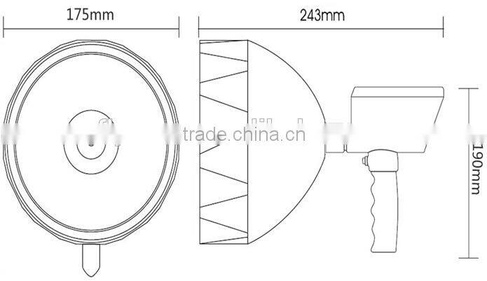 HID Driving Spotlight hid spotlight,35w/55w hid spot hunting light, hid working light for truck Jeep Car
