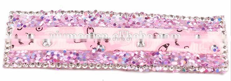 Rhinestone bobby pin accessories material,Sequins headwear decoration for girl