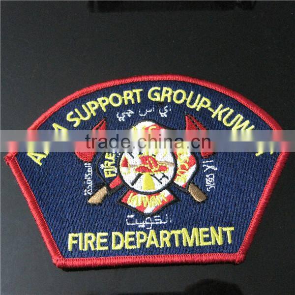 Clothing Badge Embroidery / Hand Embroidered Badge by Machine / Kuwait Officer Embroidery Badge