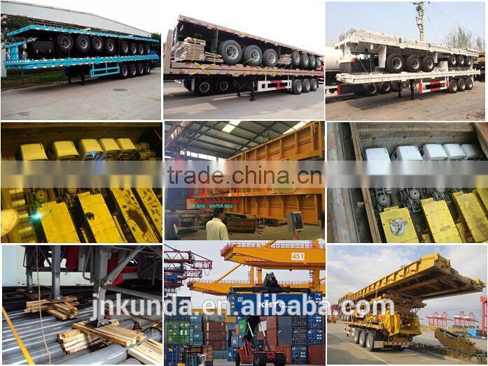 3 Axle 40ft/20ft container flat bed Trailer for sale