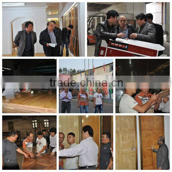 Wax edge waterproof laminated wooden flooring indoor flooring collection