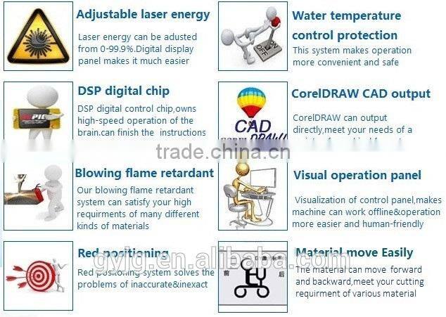2015New product GY 1390 1300x900mm wood glass paper 3d laser crystal engraving machine