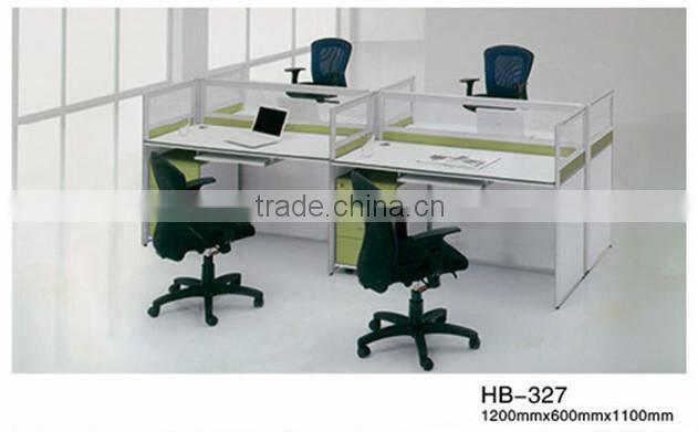 Modern design four seat office workstation HE-813