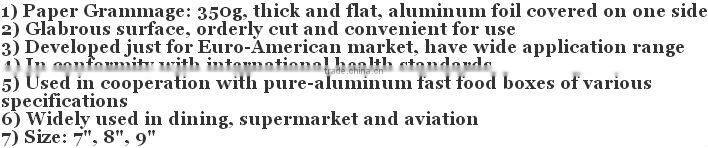 Factory Price: Aluminum foil lid for disposable food container