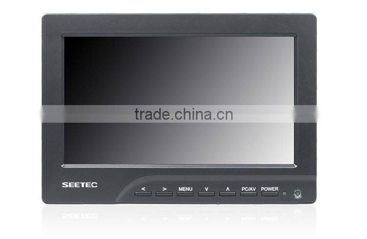 7 inch portable vga monitor with resistive touch panel slim and light hdmi input