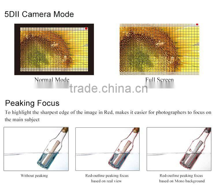 IPS panel resolution 1280x800 brightness histogram 7 inch hd field screen false colors ultra wide monitor