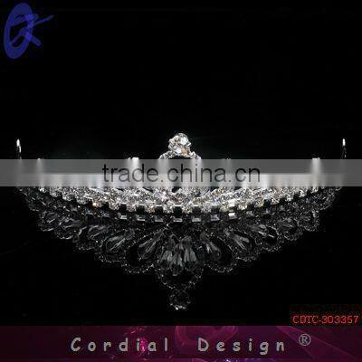 2013 Fashion Jewelry Accessories Rhinestone Alloy Tiara Crown Hair Comb