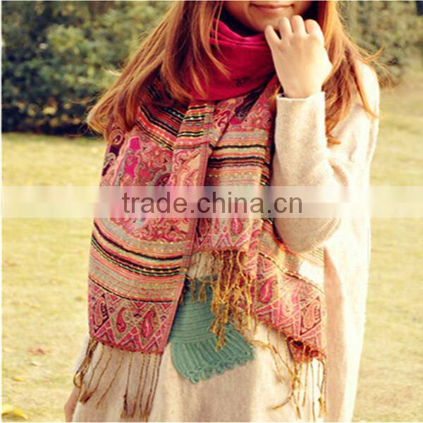 2014 Latest Fashion Trend hot-selling Autumn winter Acrylic shawl Scarf