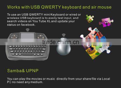 Cheapest hotsell Android 4.2 OS 1080p &3D HD media player H.264 hevc XBMC HDMI internet TV box iptv streaming media player