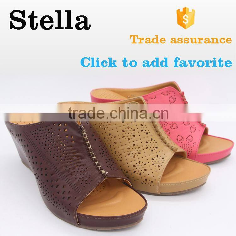 custom China Factory middle heel sneaker mules