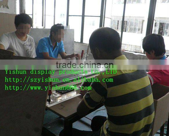 Acrylic rotating desktop magazine rack