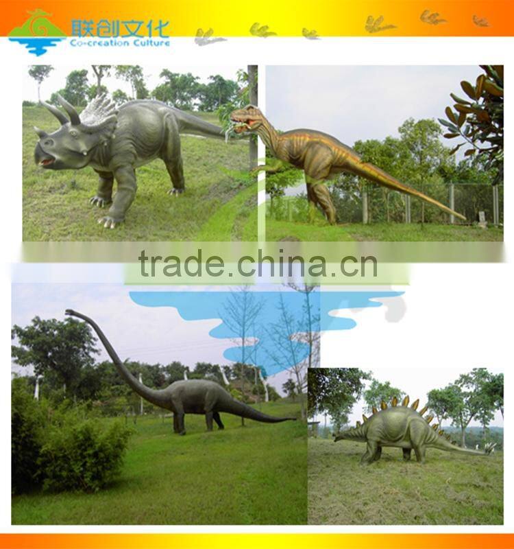 Amusement park robotic dinosaur model