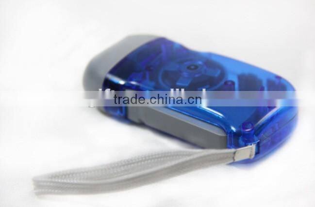 Customized Logo Portable Manual Led Flashlight