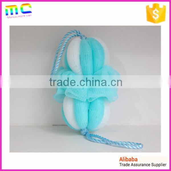 two-section pumpkin double color longe bath brush