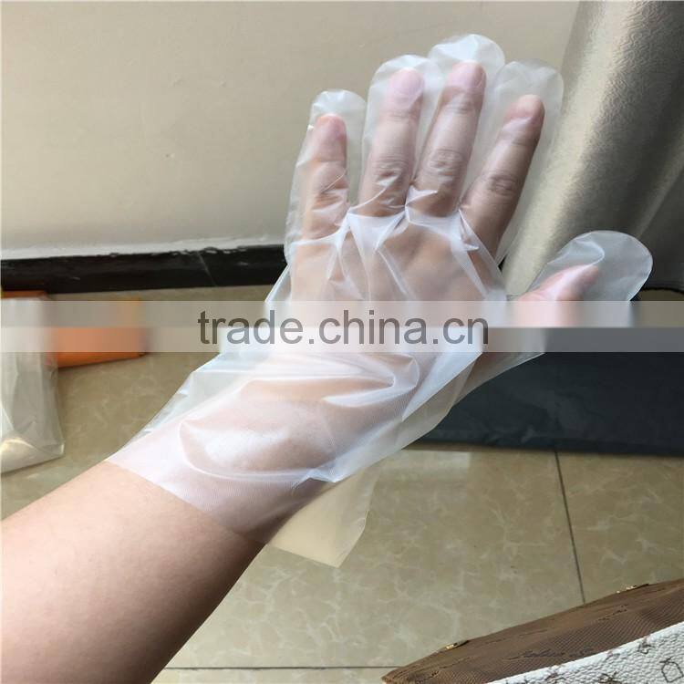 Wholesale top quality disposable sterile food and medical usage CPE plastic gloves
