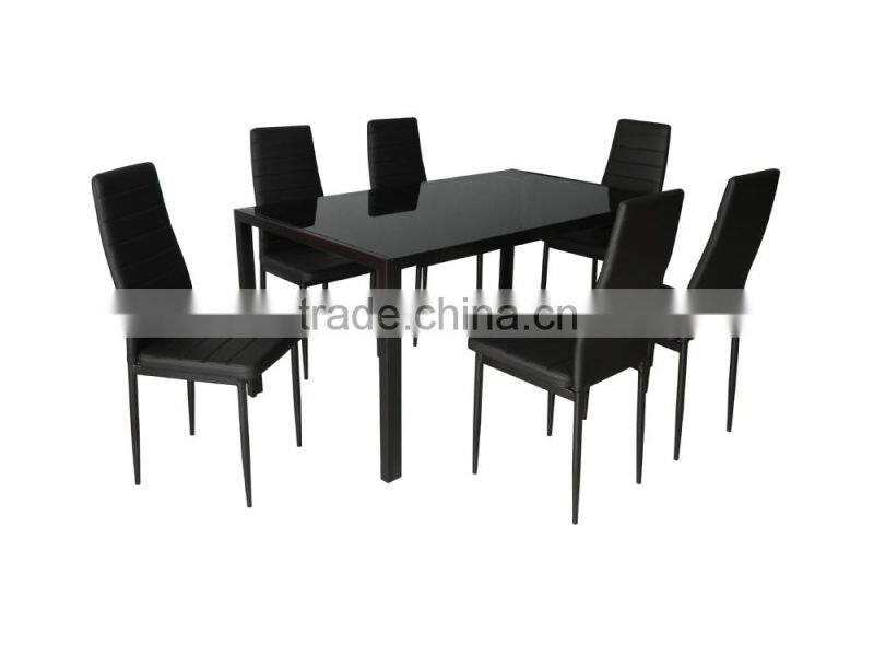 1+6 tempered glass dining room set