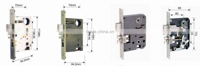External Pull handle Main Door Lock Entry Set American Profile Cylinder Lock
