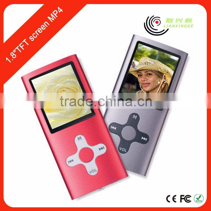 1.8"TFT screen mp4 mobile movie video songs player Support bluetooth