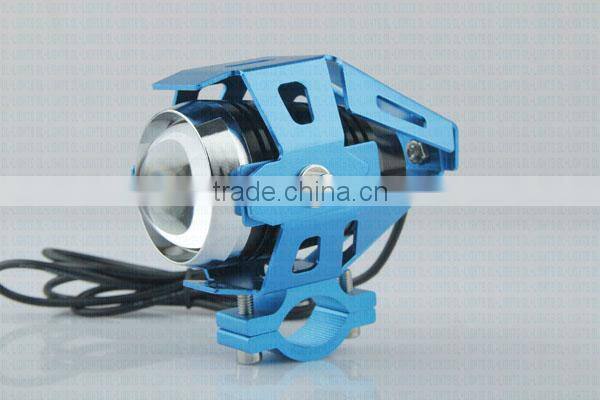 Super bright 50W Led Motorcycle Light Black Motorcycle U5 LED Driving Fog Spot Beam HeadLight For Electric bike