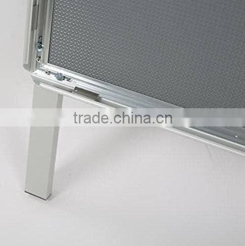Double Sided Aluminum Poster Display Stands with Header, Pavement Sign Stands