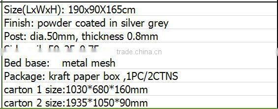 2016 High Quality New Design heavy duty steel metal bunk bed