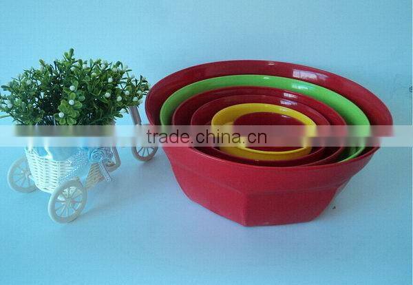 Best quality Best-Selling bpa free plastic salad bowl 7pcs