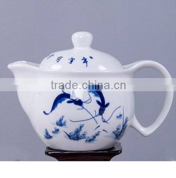 Chinese style 7 pieces blue and white porcelain tea set