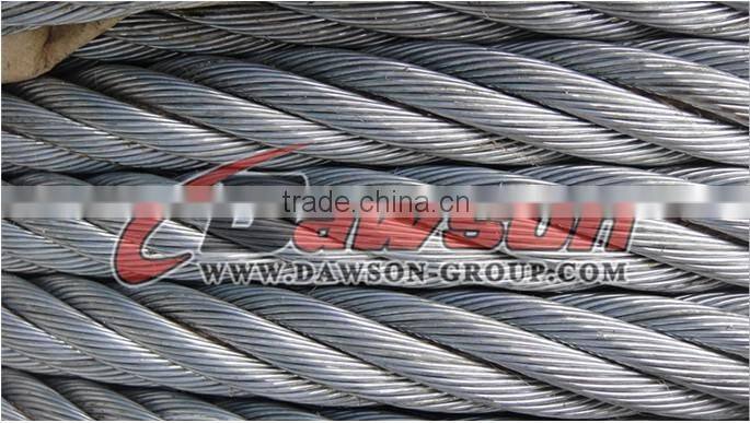 6*36SW & 6*37S Line Contacted Wire Rope with high quality