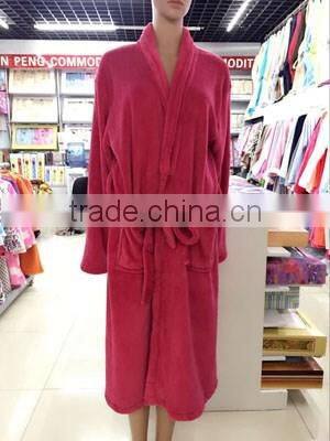 wholesale adult onesie cheap soft coral fleece bathrobe made in china