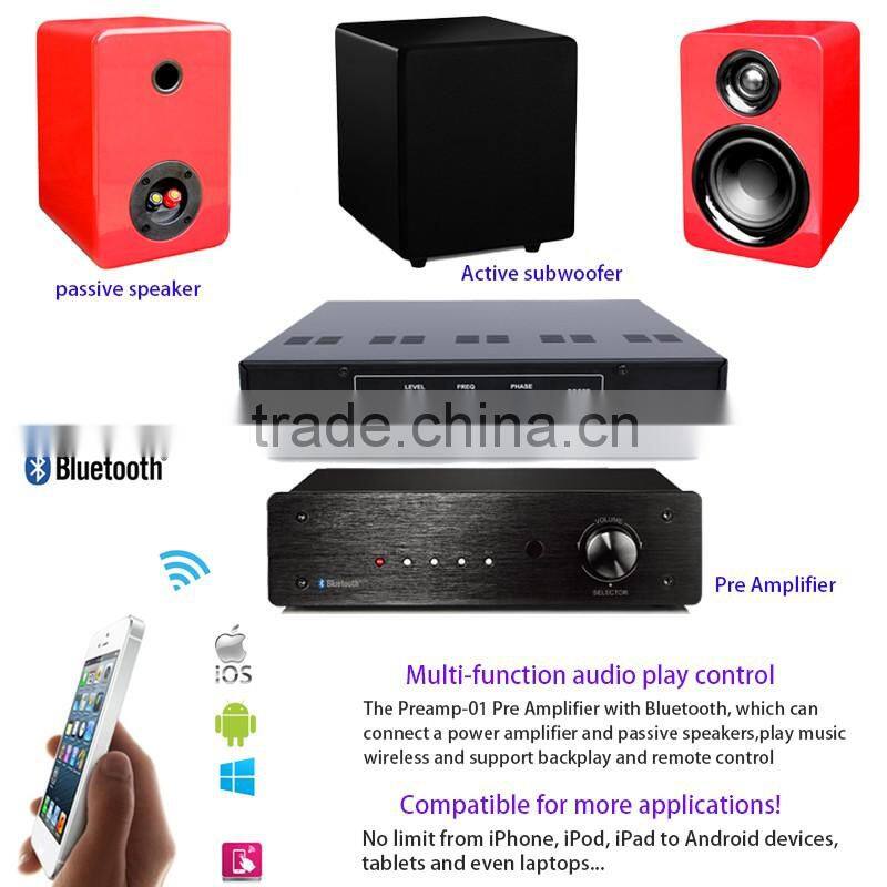 2 -Channel Digital Preamplifiers, Stereo Preamplifiers with CRC Integrated Toslink Optical, stereo RCA, 3.5mm audio