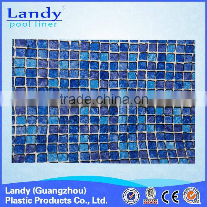 Simple pvc vinyl plastic plaid swimming pool liner