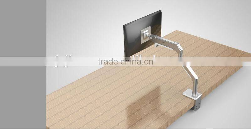 new design professional clamp mount or grommet mount single arm in desk swing LCD Monitor arm