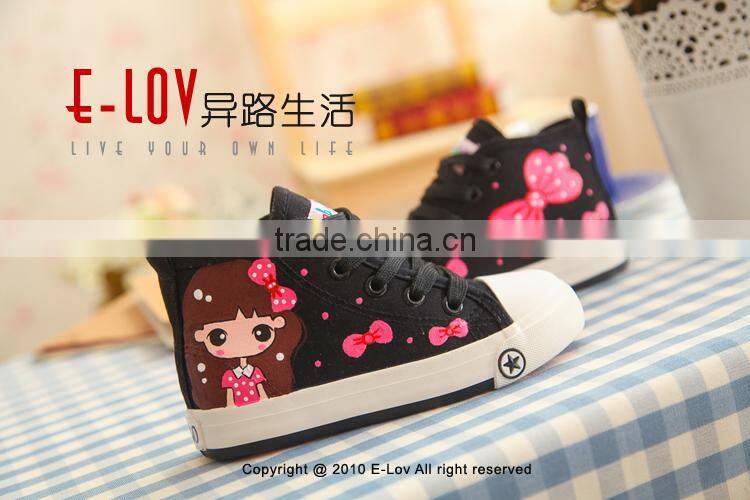 Hot sales high quality school canvas shoes