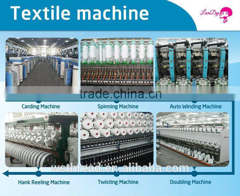 422 100pct spun raw white polyester textile yarn in plastic cone
