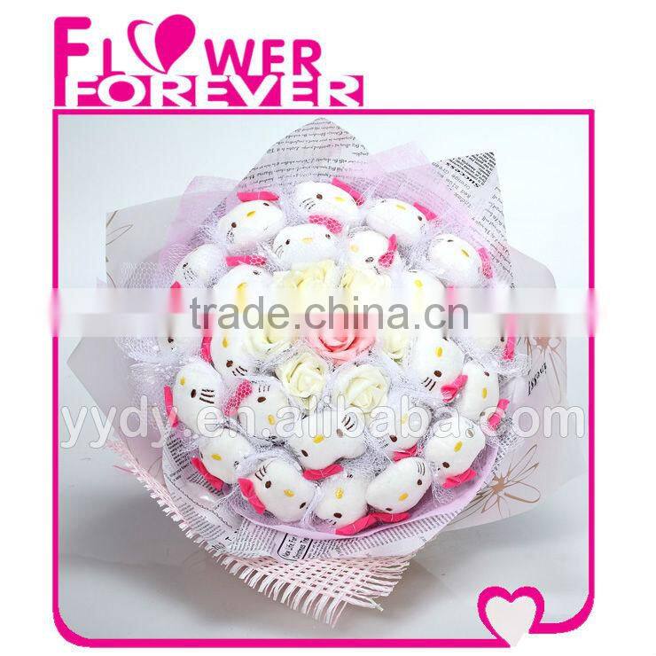 novelty hello kitty flower bouquet wedding gift