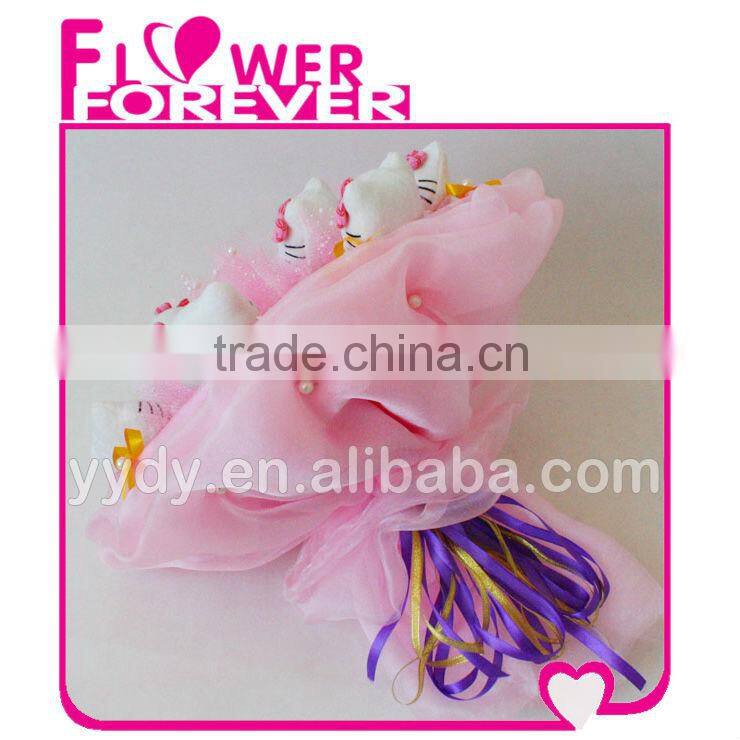 Plush Hello Kitty Bouquet Saint Valentine Gift