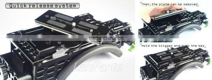 Lanparte 2 in 1 V-Mount Shoudler Support Mount VSM-01 for 5d3 5d2 gh2 gh2 a99