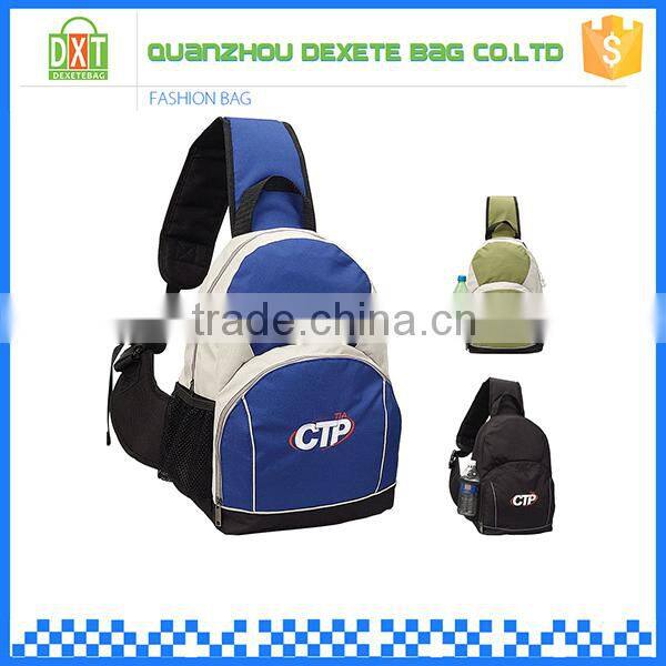 Only one strap mountaineering triangle vintage canvas backpack