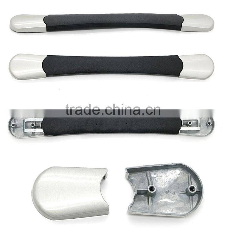 Plastic luggage bag carrying handle,Luggage case plastic handle parts,Suitcase accessories zinc alloy handle