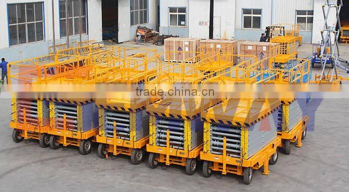 Manual portable cheap scissor lift elevator price
