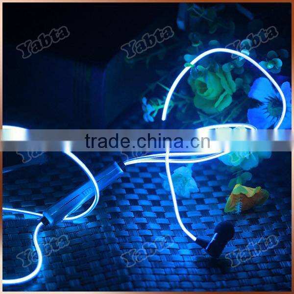 In-Ear Style hot selling Blue LED telephone earphone