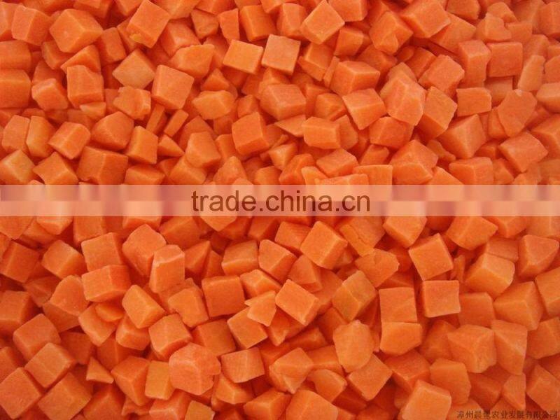 frozen fresh varied carrot diced products