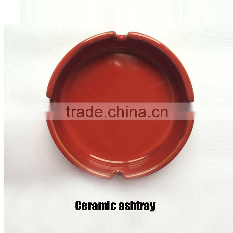 Liling custom logo reaction glaze cigar ceramic ashtray