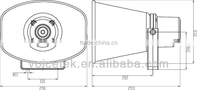 professional pa horn speaker