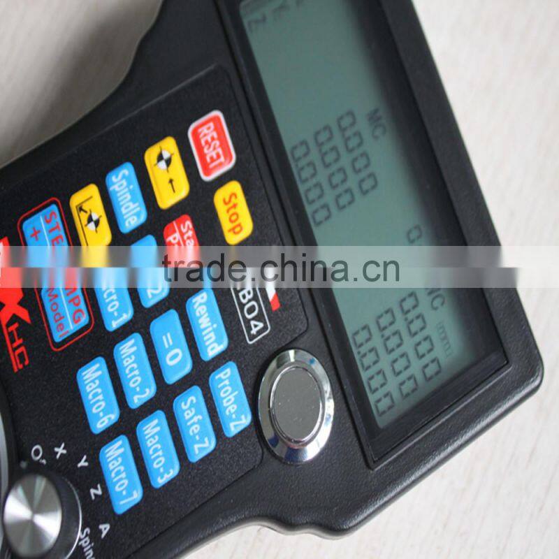 The mach3 4 axis wireless usb controller for lathe cnc machine,LCD screen,CE certification